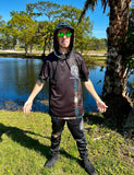 Shadow spectrum hooded T Shirt with pockets