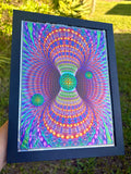 "Toroidal Energy" 9x12” Embossed Holofoil Print