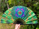 "magnificent Mary Jane" 13.25'' Bamboo Folding Hand Fan