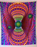 Toroidal Energy 50x60" UV Reactive Tapestry