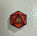 "Roll for Initative" Two Piece Limited Edition 3D pin