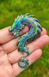 "Harmoniflux Dragon" Two Piece Limited Edition 3D pin