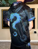 "Harmoniflux Dragon" Hooded Baseball Jersey