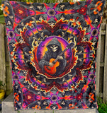 "The Grim Ripper" Double Sided Microfiber Blanket - Queen
