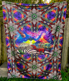 "Lands of the Lost" Double Sided Microfiber Blanket - Queen