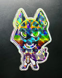 "Underworld Pup" - Prismatic Vinyl Sticker