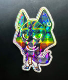 "Underworld Pup" - Prismatic Vinyl Sticker