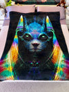LARGE "Anubeing / Starseed of Nibiru" Double Sided Microfiber Blanket - Queen Size
