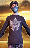 "Golden Age" - White Glow - Screen Printed Long Sleeve T Shirt