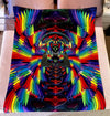 "Seat of the Soul / Horus - Rainbow God" Double Sided Microfiber Blanket - Queen
