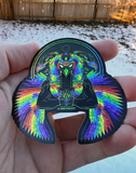 "Horus - The Falcon God" - Rainbow Glitter - Vinyl Sticker