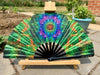 "magnificent Mary Jane" 13.25'' Bamboo Folding Hand Fan