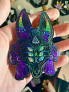 "Anubis - Lord of Two Lands" - Holographic Glitter Vinyl Sticker