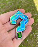 "Question Everything" - Anodized 3D Pendant