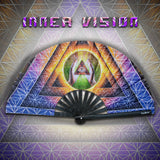"Inner Vision" 13.25'' Bamboo Folding Hand Fan