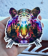 "Tigeroptic" - Matte Vinyl Sticker